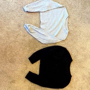Two sweaters that are vary comfortable